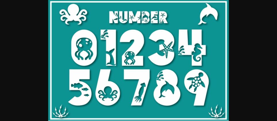 Underwater World Font Poster 5