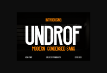 Undrof Font Poster 1