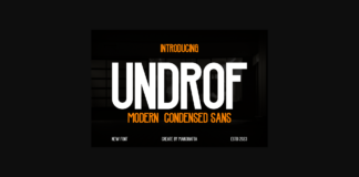 Undrof Font Poster 1