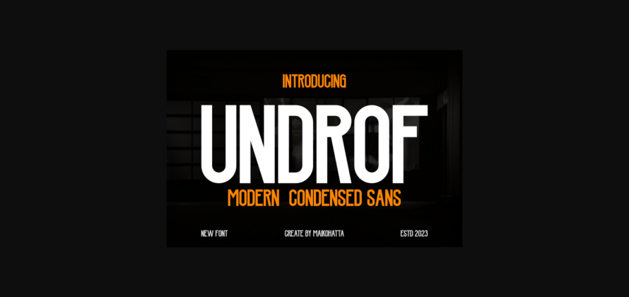 Undrof Font Poster 1