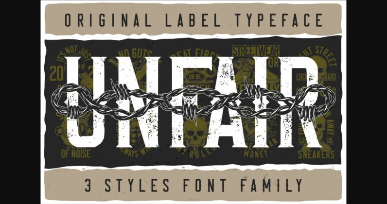 Unfair Font Poster 3