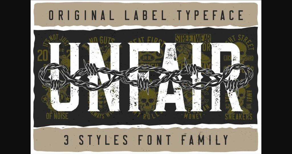 Unfair Font Poster 1