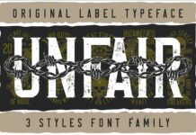 Unfair Font Poster 1