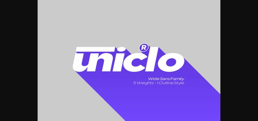 Uniclo Font Poster 1