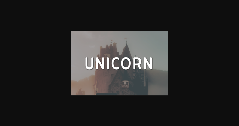 Unicorn Font Poster 3