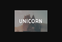 Unicorn Font Unicorn Font Poster 1