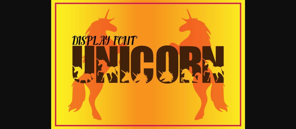 Unicorn Font Poster 3