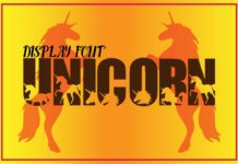 Unicorn Font Poster 1