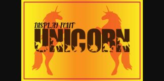 Unicorn Font Poster 1
