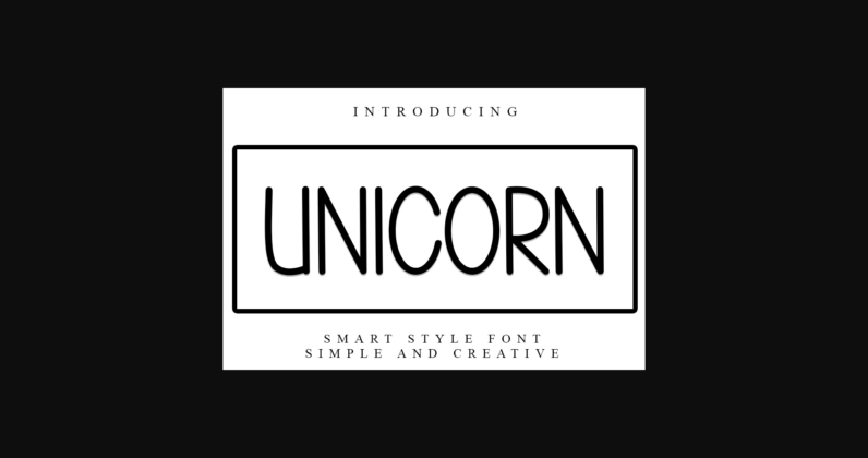 Unicorn Font Poster 3