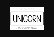 Unicorn Font Poster 1