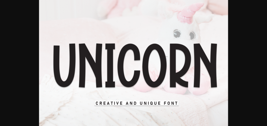 Unicorn Font Poster 3