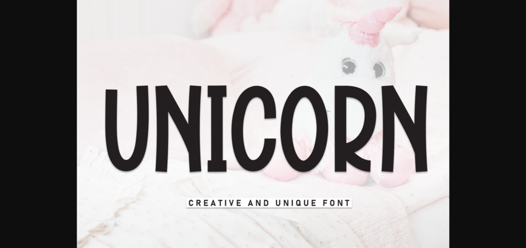 Unicorn Font Poster 1