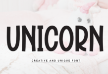 Unicorn Font Poster 1