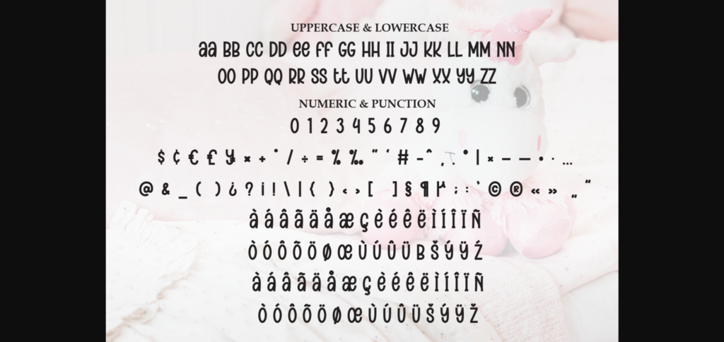 Unicorn Font Poster 9