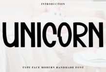 Unicorn Font Poster 1