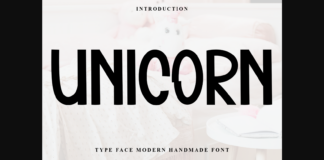 Unicorn Font Poster 1