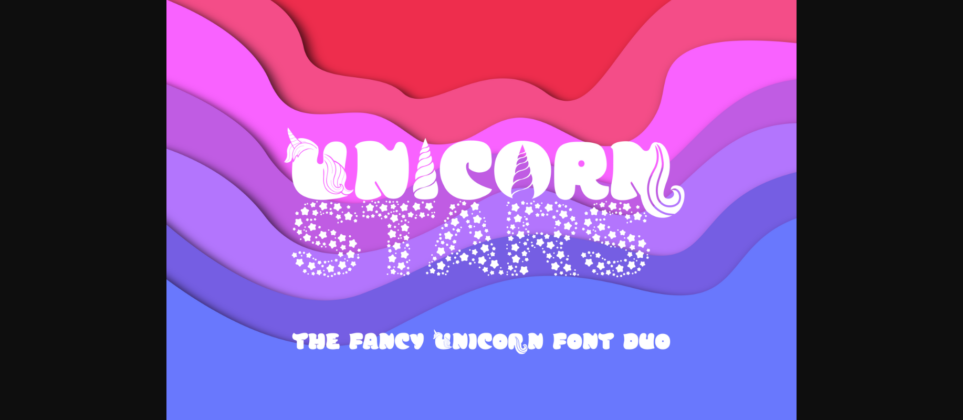 Unicorn Stars Duo Font Poster 1