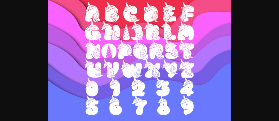 Unicorn Stars Duo Font Poster 5