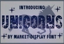 Unicorns Font Poster 1