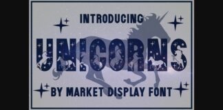Unicorns Font Poster 1