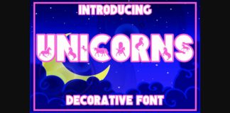 Unicorns Font Poster 1