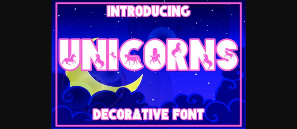 Unicorns Font Poster 1