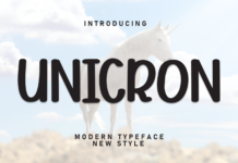 Unicron Font Poster 1