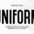 Uniform Font