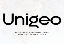 Unigeo Font Poster 1