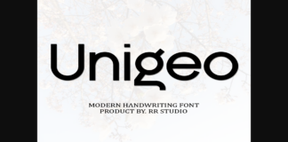 Unigeo Font Poster 1