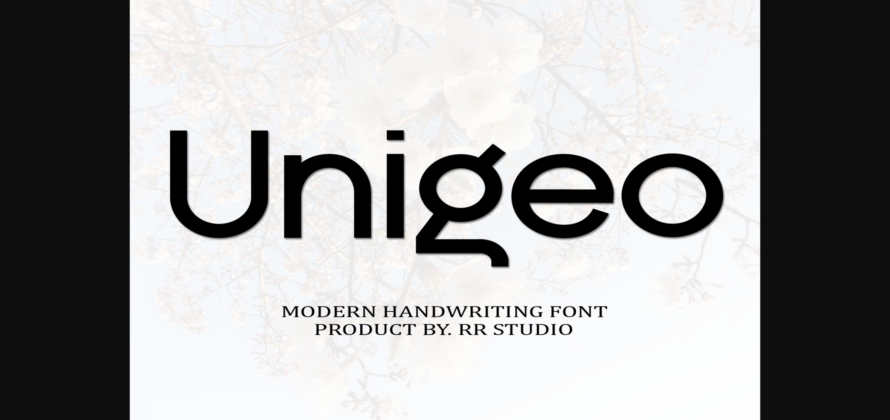 Unigeo Font Poster 1