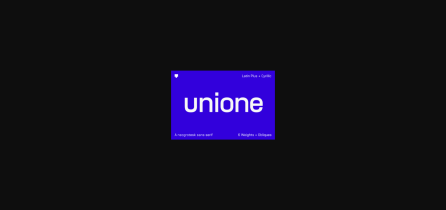 Unione Font Poster 3