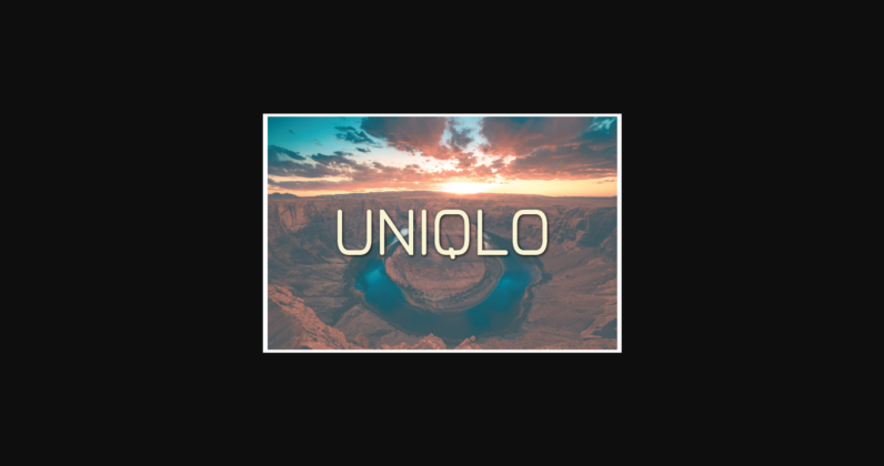 Uniqlo Font Poster 3