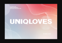 Uniqloves Font Poster 1