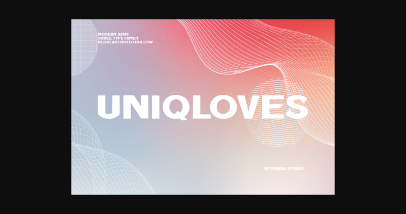 Uniqloves Font Poster 1