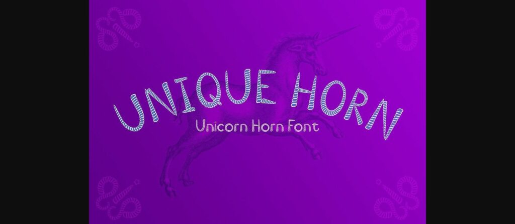 Unique Horn Font Poster 3