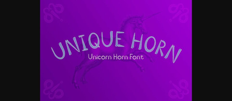 Unique Horn Font Poster 3