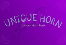 Unique Horn Font Poster 1