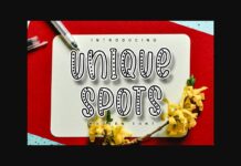 Unique Spots Font Poster 1