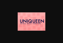 Uniqueen Extra Bold Font Poster 1