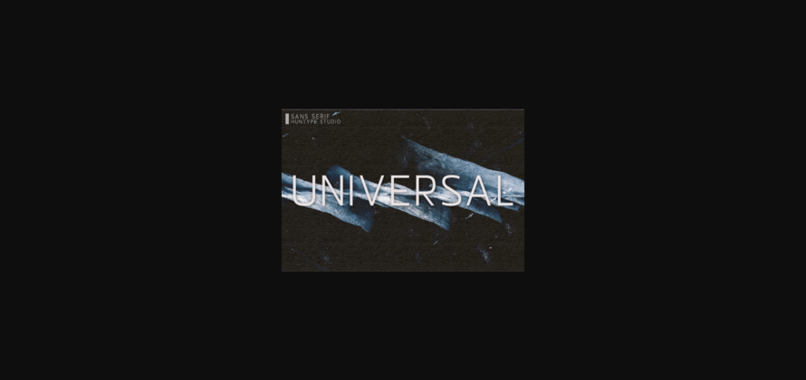 Universal Font Poster 3