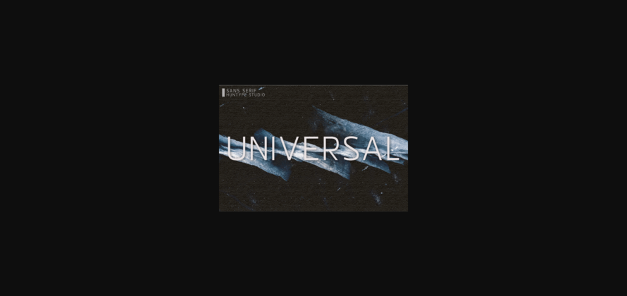 Universal Font Poster 1