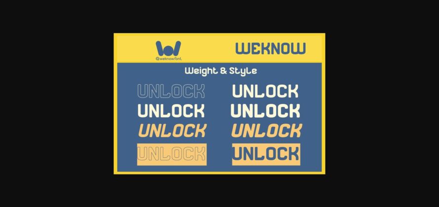 Unlock Font Poster 9
