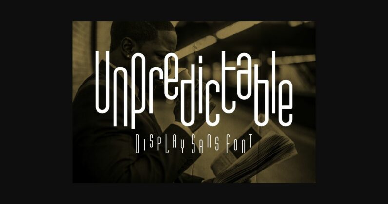 Unpredictable Font Poster 3