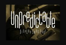 Unpredictable Font Poster 1