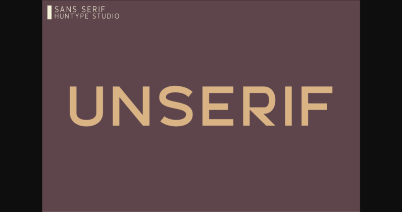 Unserif Font Poster 3