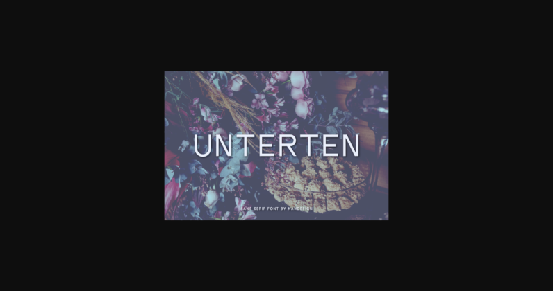 Unterten Font Poster 1