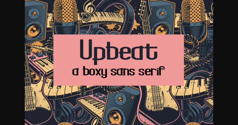 Upbeat Font Poster 3