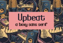 Upbeat Font Poster 1